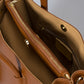 VANDA Leather Top Handle Bag - Cognac