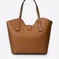 IOLANDA Leather Top Handle Bag - Cognac