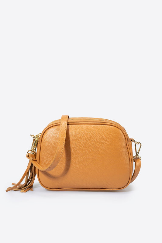 EBE Leather Crossbody Bag - Cuoio