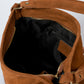 LEONIE Leather Shoulder Bag - Cognac
