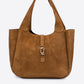 AMELIE Leather Top Handle Bag - Brown