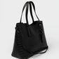 Leather Top Handle Bag 2521 - Black