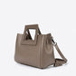 ANTHEA Leather Top Handle Bag - Fango
