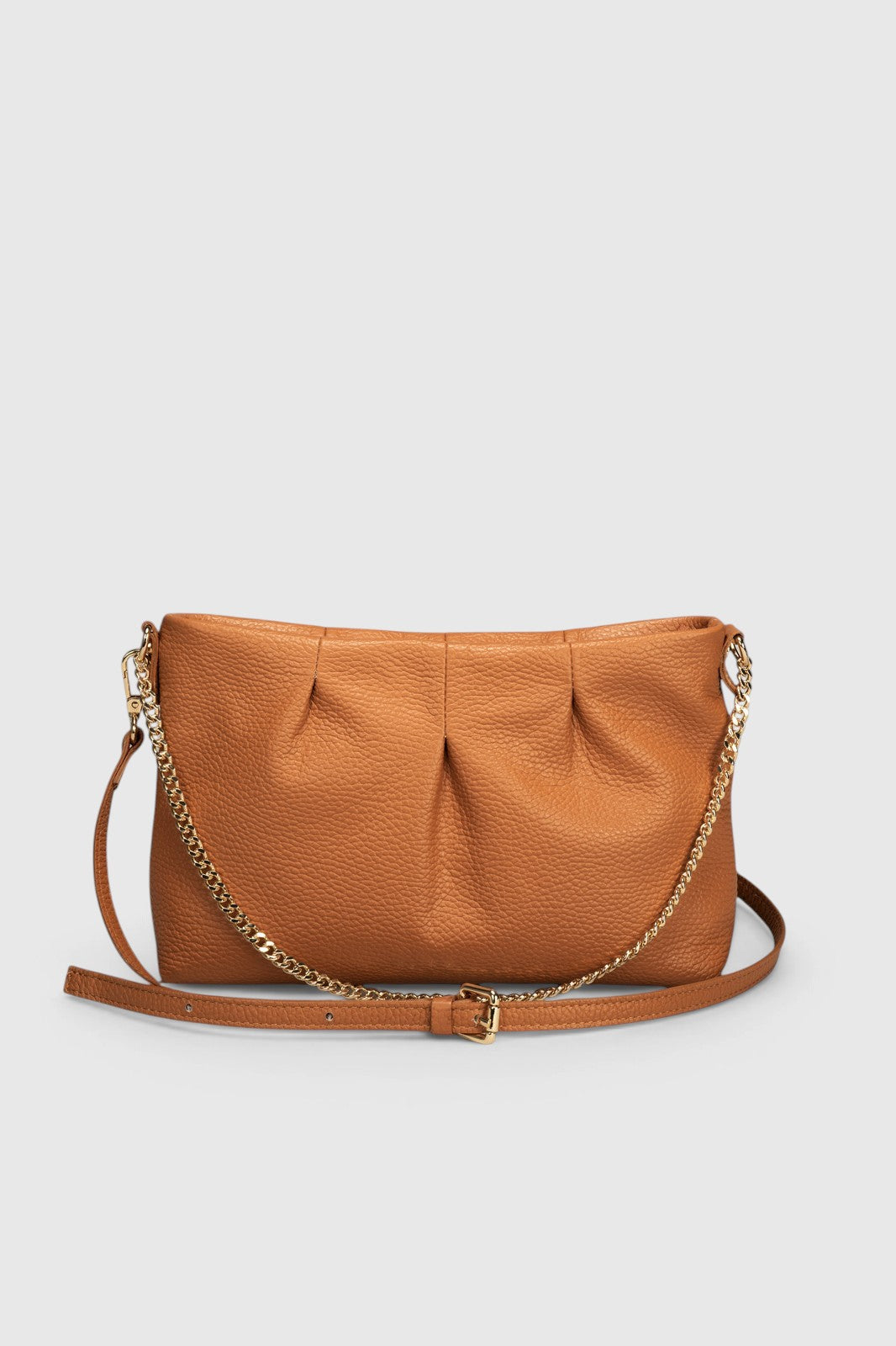 CLIO Leather Crossbody Bag - Cuoio