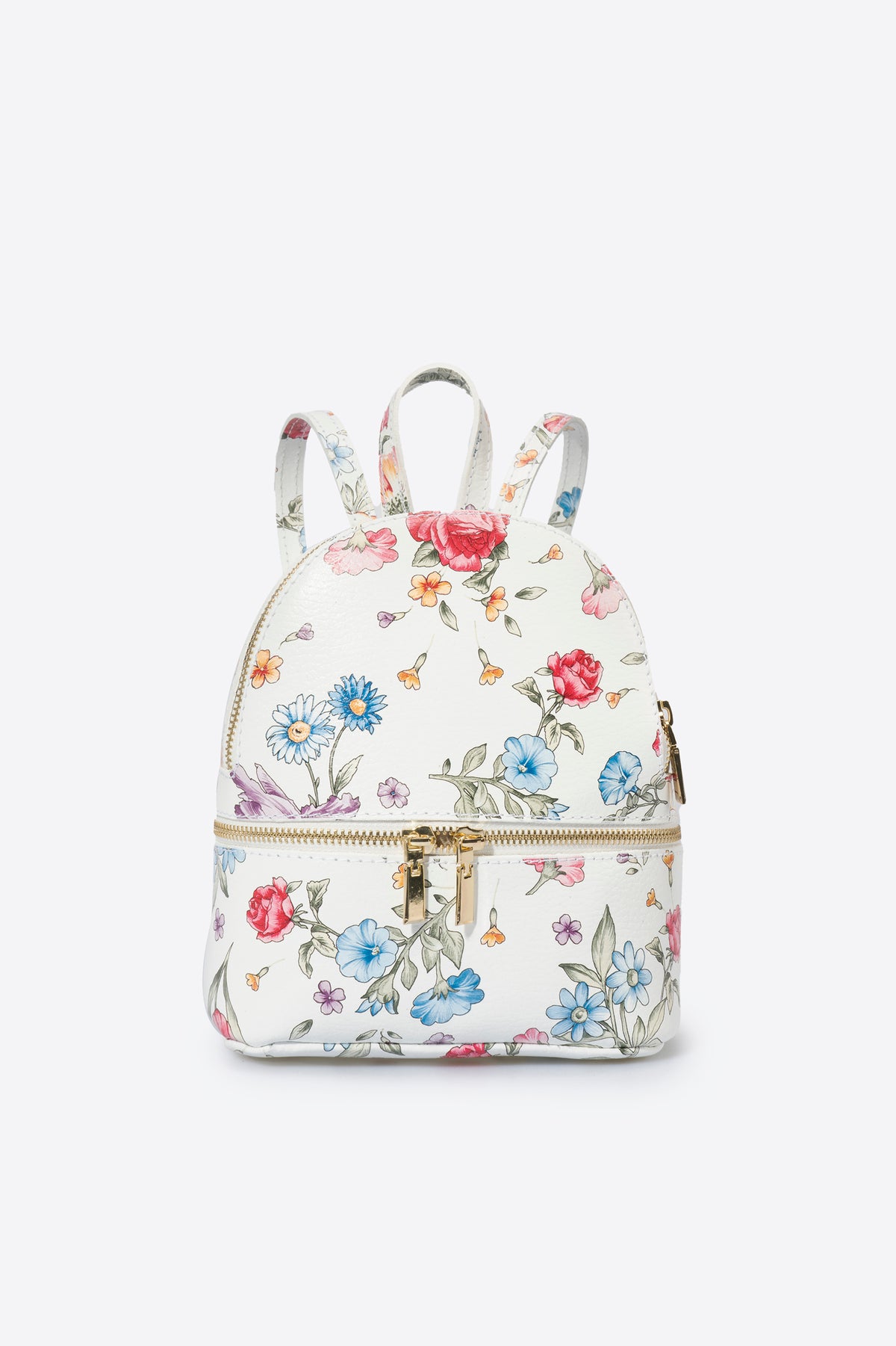 Leather Crossbody Bag 7201 - Bianco
