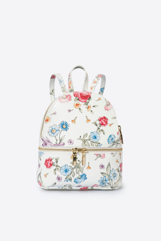 Leather Crossbody Bag 7201 - Bianco