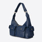 LOUISE Leather Top Handle Bag - Blue