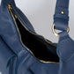 LOUISE Leather Top Handle Bag - Blue