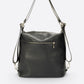 CORDELIA Leather Backpack - Black