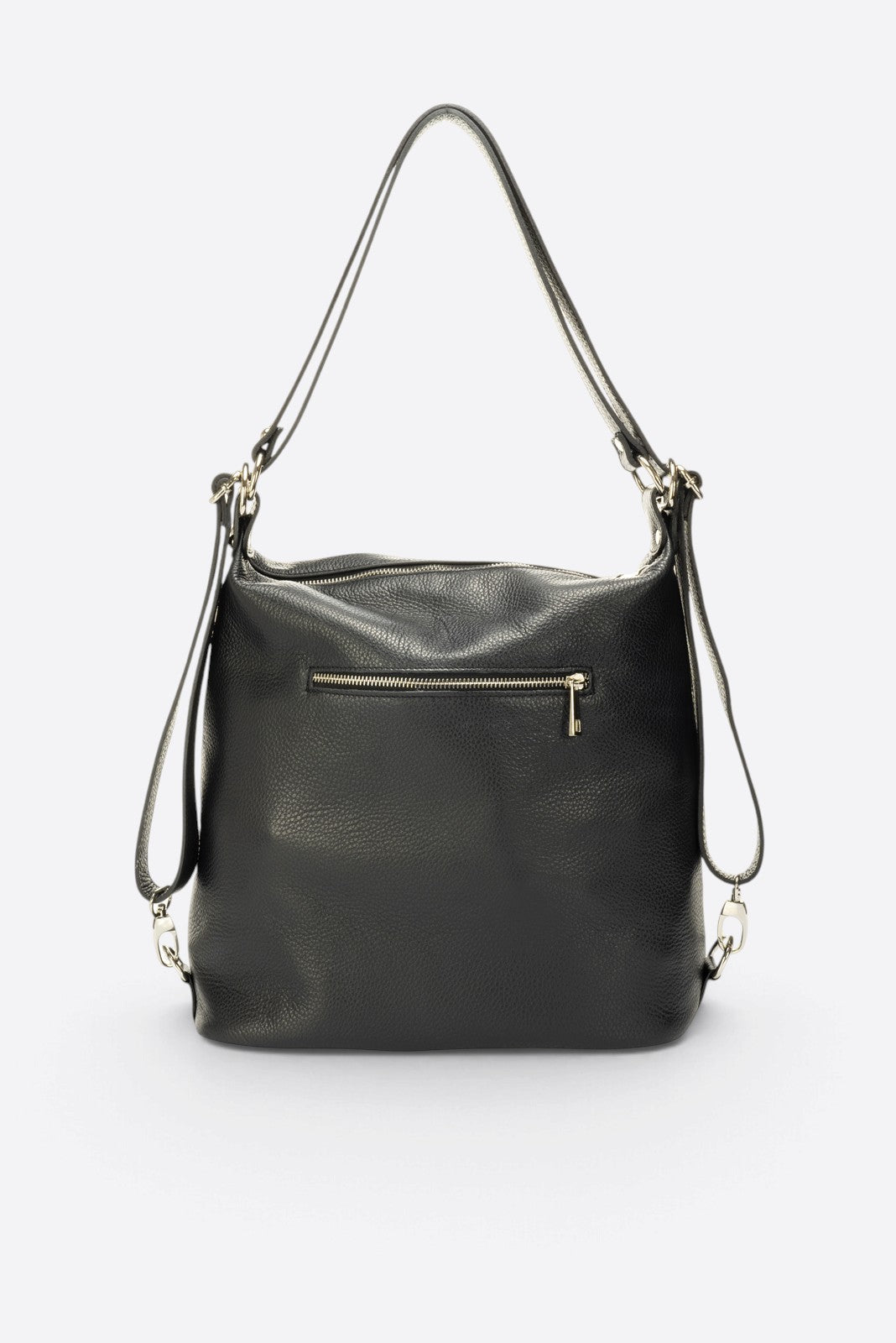 CORDELIA Leather Backpack - Black