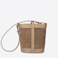 SIBILLA Leather Top Handle Bag - Taupe