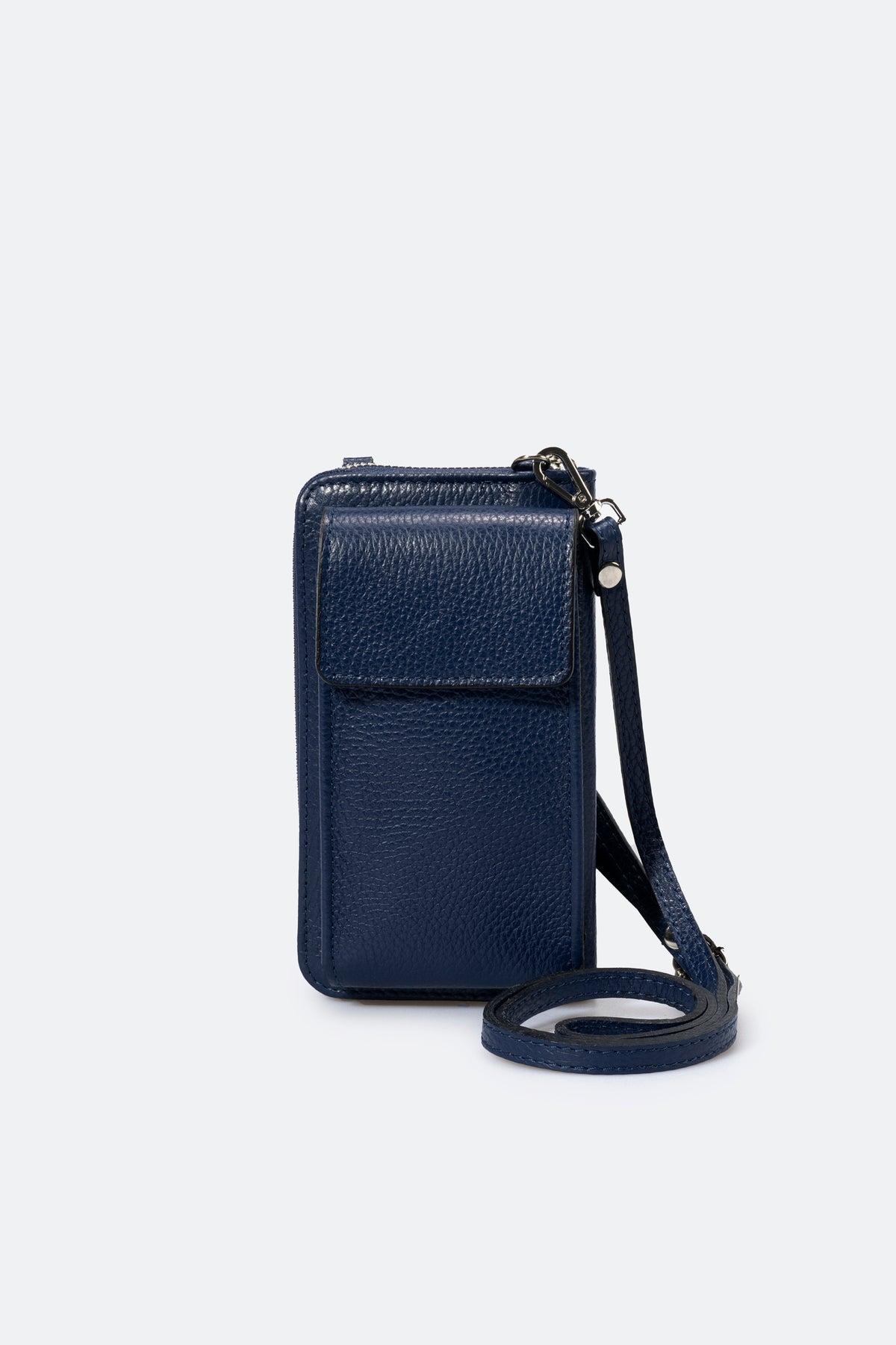 MAVIS Leather Crossbody Bag - Blue