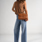 AMALFI Leather Crossbody Bag - Cognac