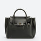 RUTH Leather Top Handle Bag - Black