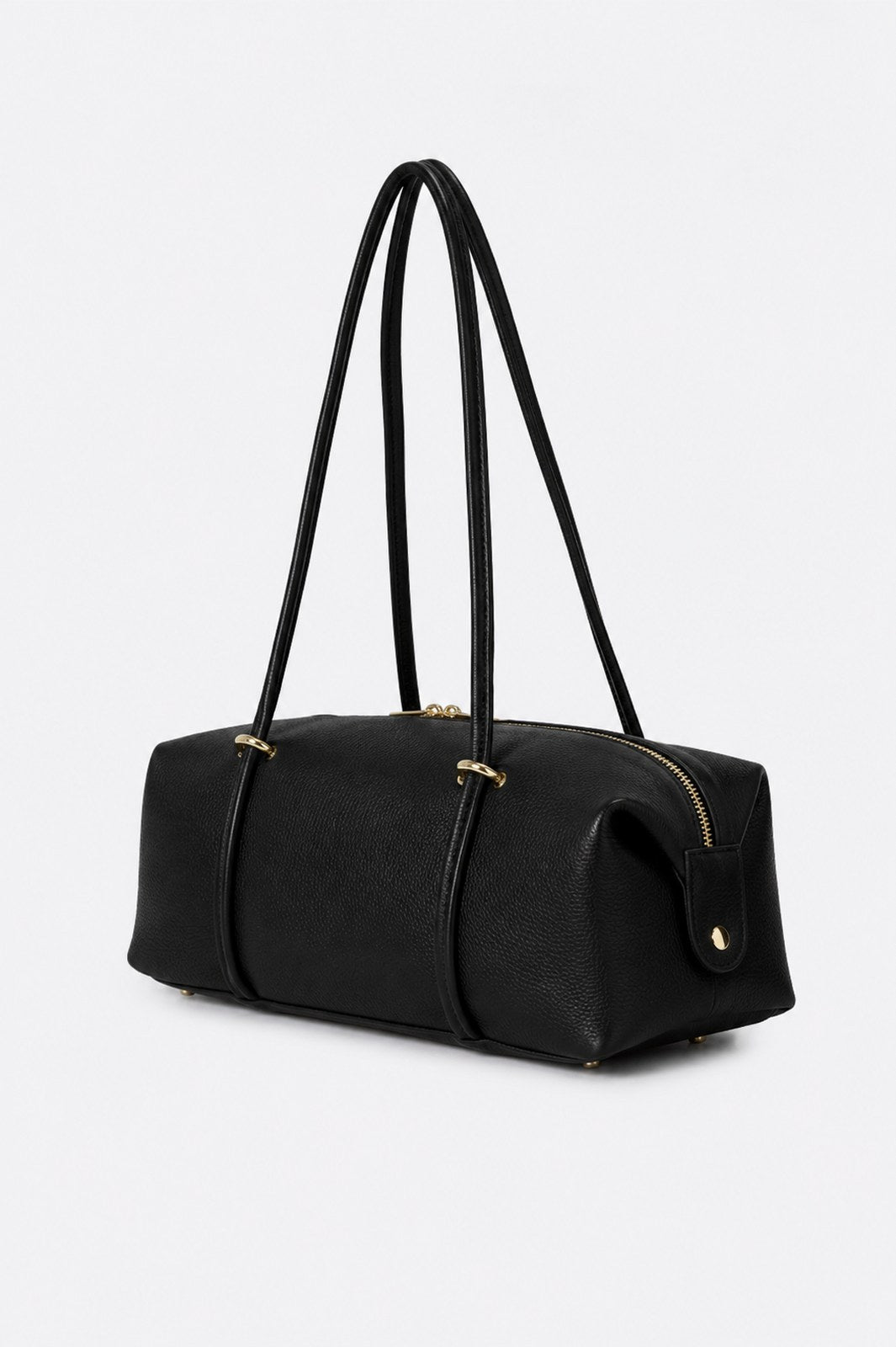 LIORA Leather Shoulder Bag - Black