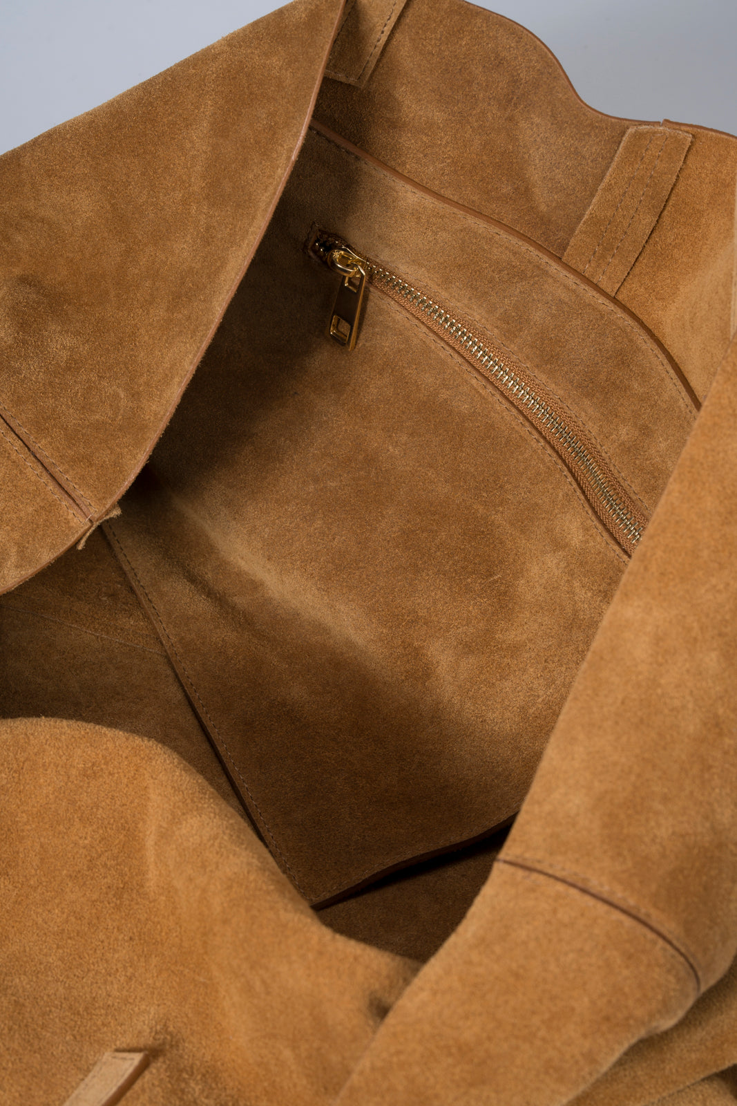 WINONA Leather Top Handle Bag - Cognac