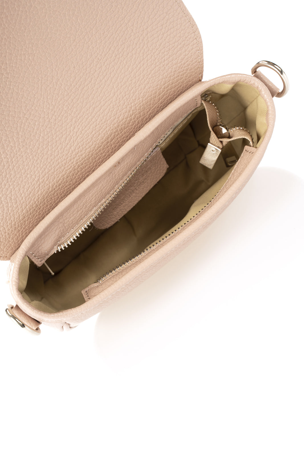 Leather Crossbody Bag 1106 - Cipria