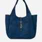AMELIE Leather Top Handle Bag - Blue