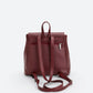 LYRA Leather Backpack - Bordo