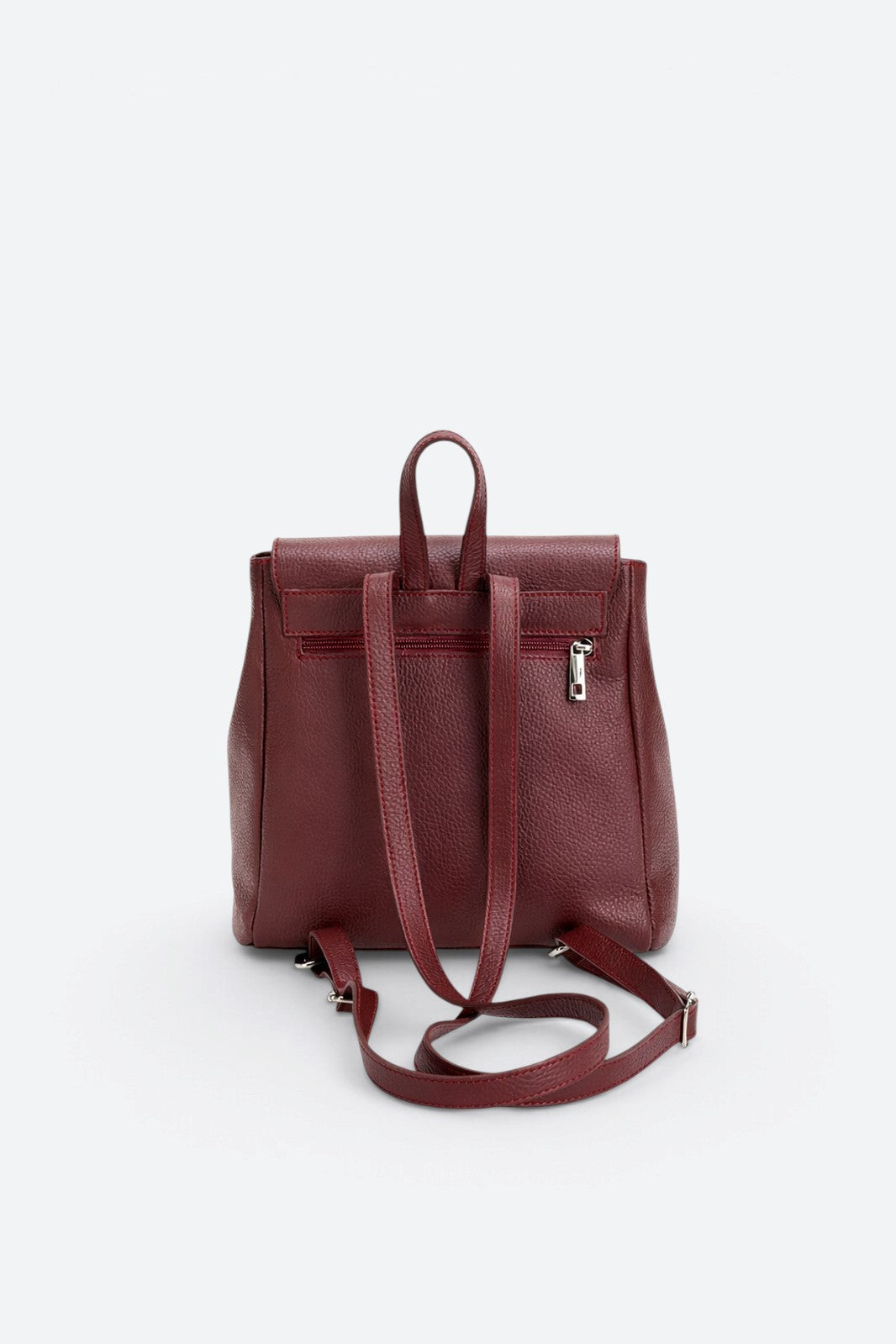 LYRA Leather Backpack - Bordo