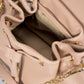 JOANNA Leather Top Handle Bag - Cipria
