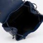 CORA Leather Backpack - Blue Jeans