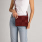 HAILEY Leather Crossbody Bag - Brown