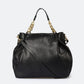 HELEN Leather Shoulder Bag - Black