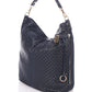 Leather Shoulder Bag 9921 - Dark Blue