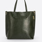 BRENDA Leather Shoulder Bag - Green