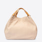 AZALEA Leather Top Handle Bag - Cipria+Cuoio