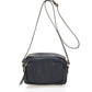 Leather Crossbody Bag 4588 - Blue
