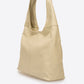 Leather Shoulder Bag 6933 - Beige
