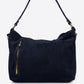 LEONIE Leather Shoulder Bag - Blue