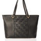 Leather Top Handle Bag 2349 - Black