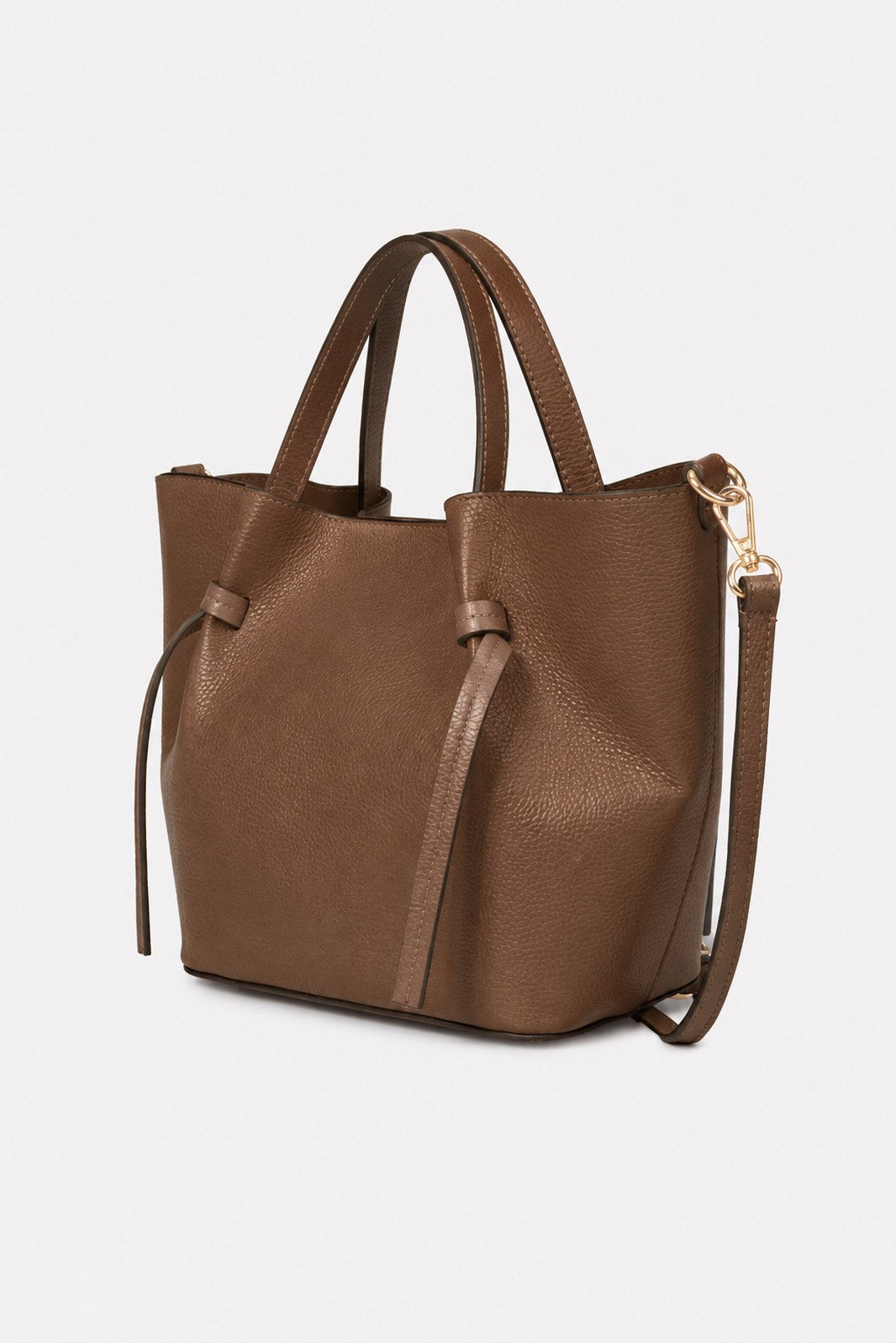 GIADA Leather Top Handle Bag - Brown
