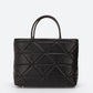 GINEVRA Leather Top Handle Bag - Black