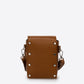 Leather Crossbody Bag 4362 - Cuoio