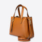 EMILY Leather Top Handle Bag - Cognac