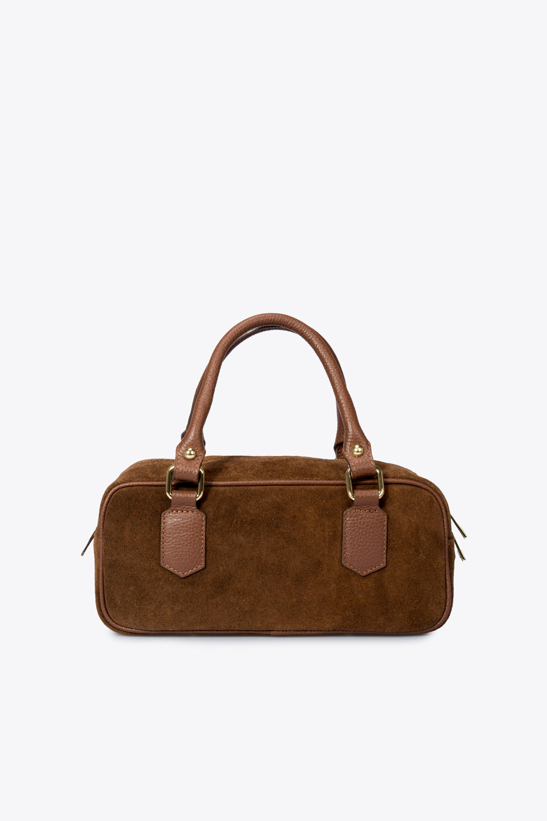 TIANNA Leather Top Handle Bag - Brown