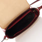 Leather Shoulder Bag 8058 - Red