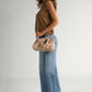 JOANNA Leather Top Handle Bag - Cipria