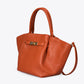 RYAN Leather Top Handle Bag - Cognac
