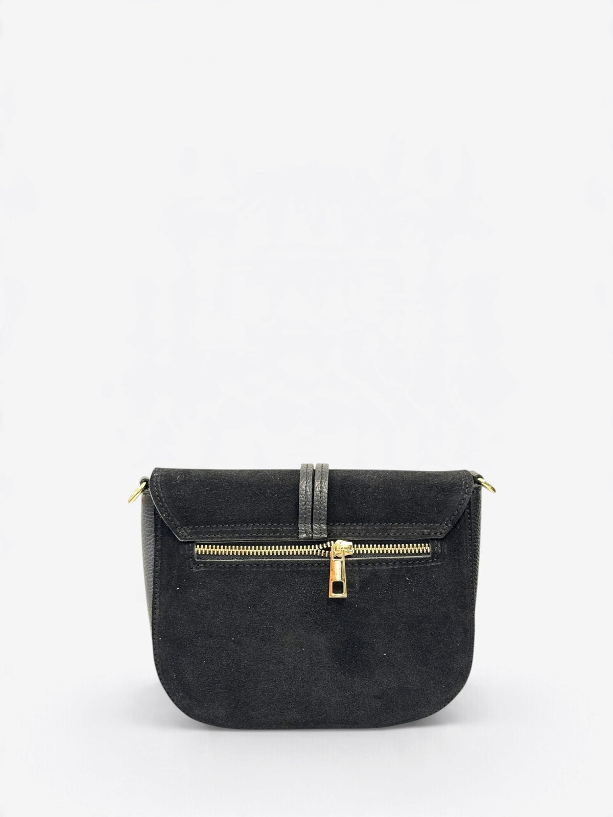 Leather Crossbody Bag 5630 - Black