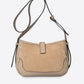 VERA Leather Top Handle Bag - Taupe
