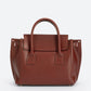 RUTH Leather Top Handle Bag - Bordo