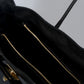 GRACIE Leather Top Handle Bag - Black