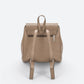LYRA Leather Backpack - Taupe