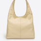 Leather Shoulder Bag 6933 - Beige