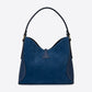ROSELLA Leather Top Handle Bag - Blue